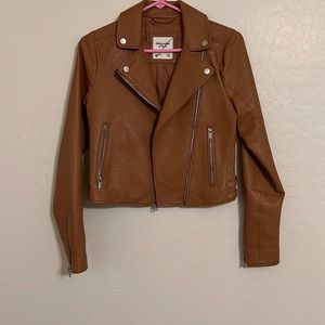 Abercrombie leather jacket